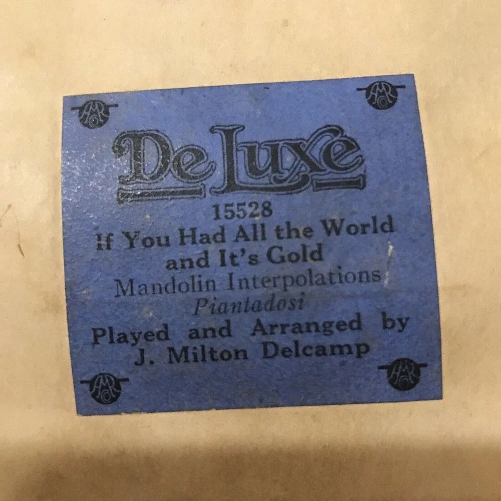 DeLuxe If You Had All QRS Old Fashioned Waltz Player Piano Music Roll Lot